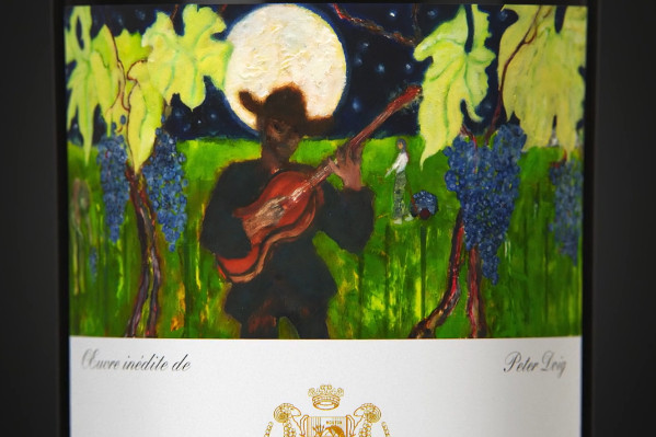 Petit air de guitare et grand art naïf pour le château Mouton Rothschild 2020