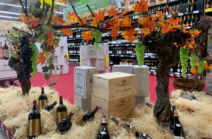 -5 %, la GD se foire aux vins