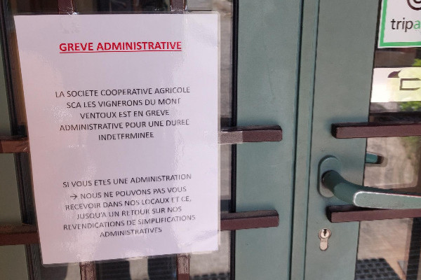 La grève des contrôles administratifs divise le vignoble