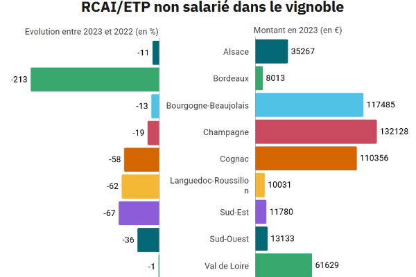 La rentabilité du vignoble s'effondre de 210 % à Bordeaux, 67 % dans le Sud-Est, 62 % en Languedoc, 60 % à Cognac…