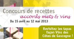 Concours de recettes accords mets et vins Côtes de Gascogne
