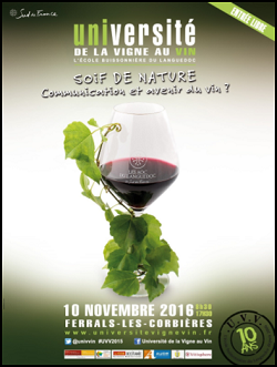 Universite de la Vigne au Vin : Soif de nature - communication et avenir du vin