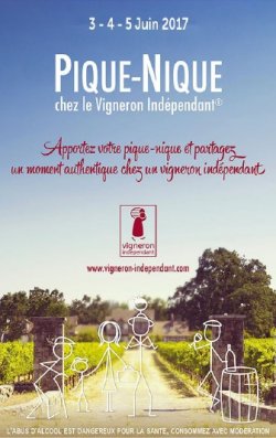 Pique-nique chez le Vigneron Indépendant® - 3,4 et 5 juin 2017