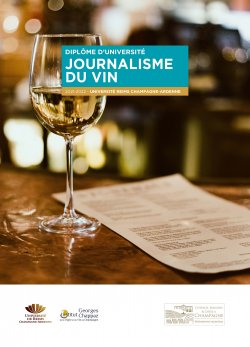 Diplôme d’université Journalisme du vin - inscription jusqu’au 31 juillet 2021