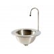 Crachoir  vin en inox 304L de forme tronconique 0,8 310*210*160