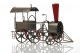 Porte bouteille mtal LOCOMOTIVE Ludi-Vin
